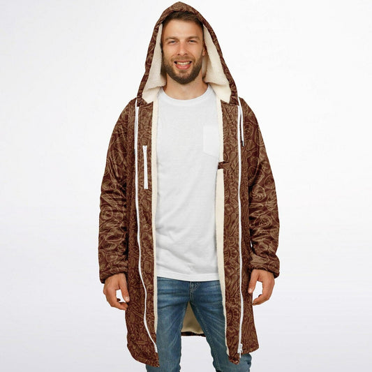 Baking Brown Zipper Cloak - Morning Mate Design