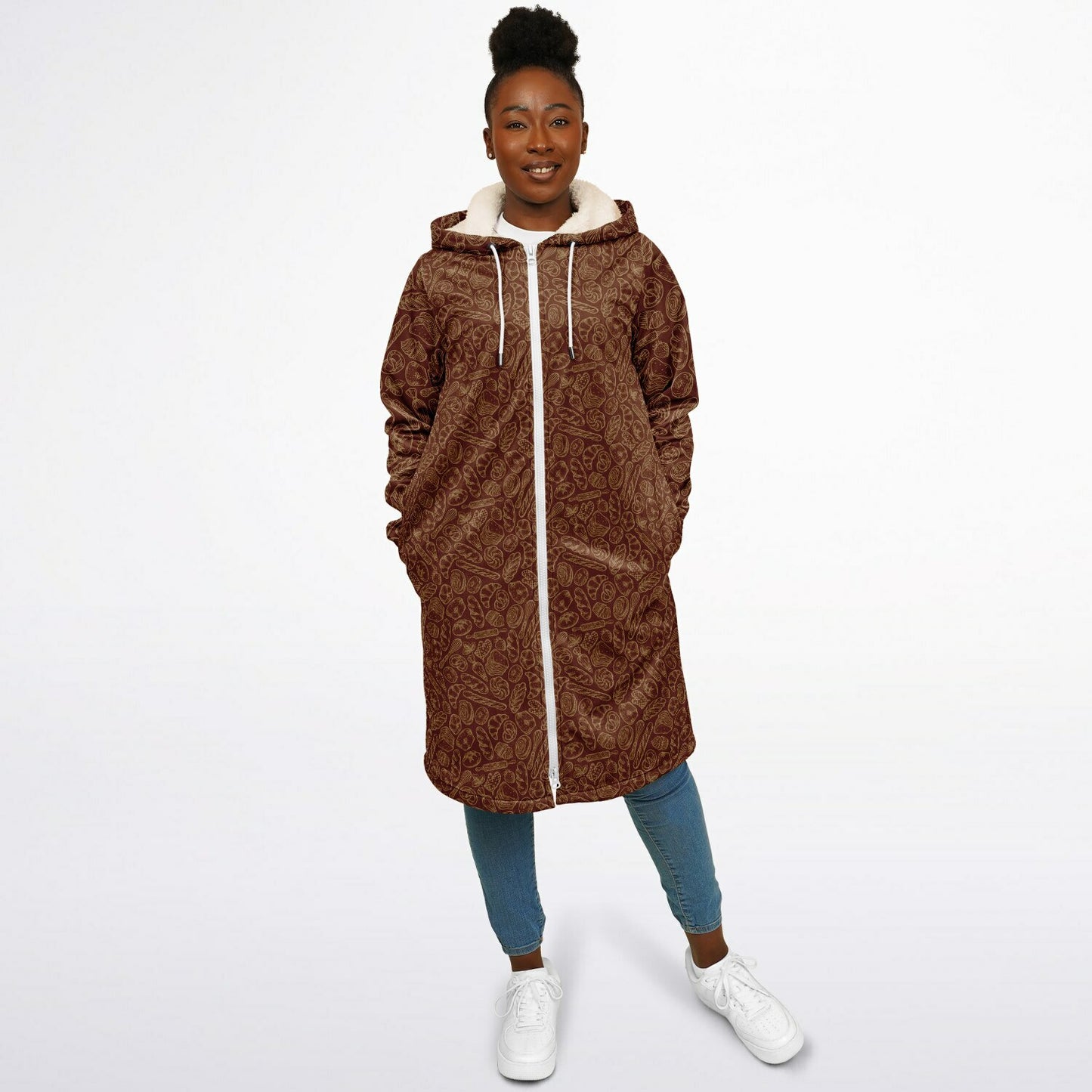 Baking Brown Zipper Cloak