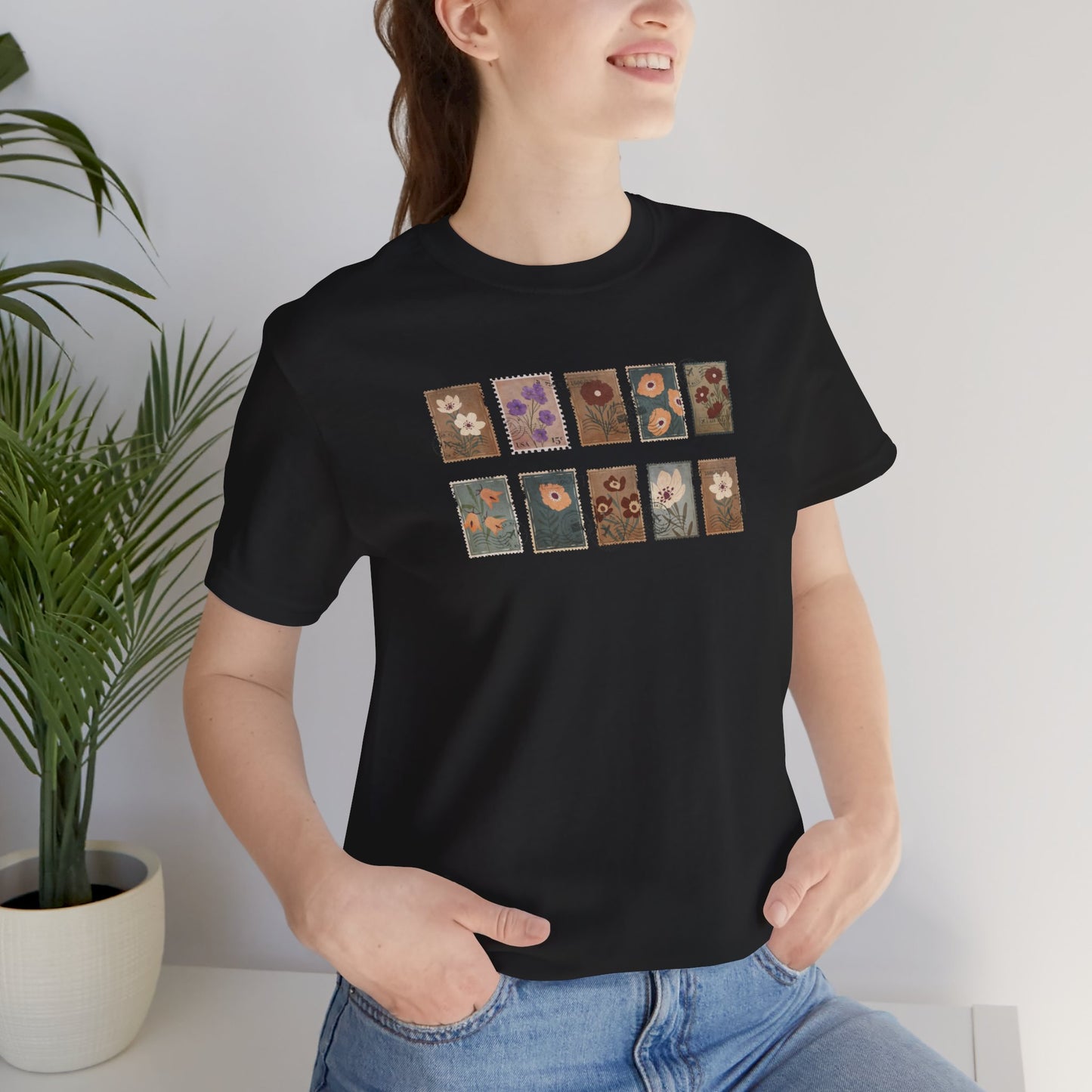 Flower Stamp T-Shirt - Morning Mate Design