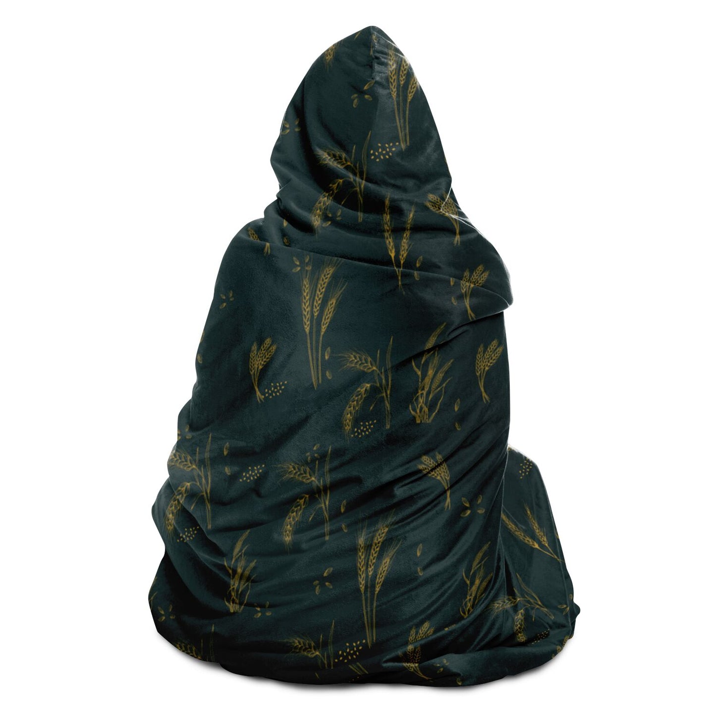Wheat Green Jungle Hooded Blanket