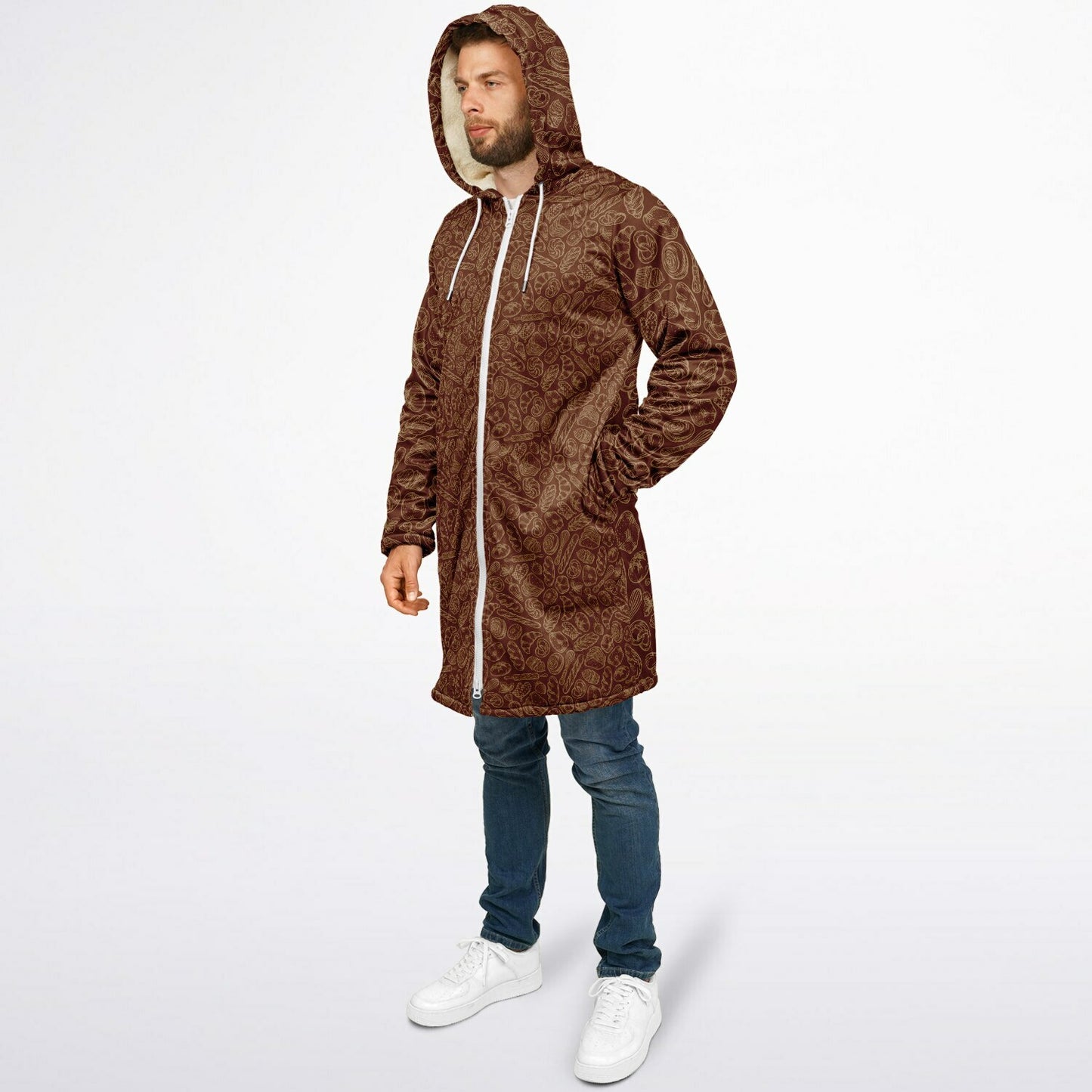 Baking Brown Zipper Cloak