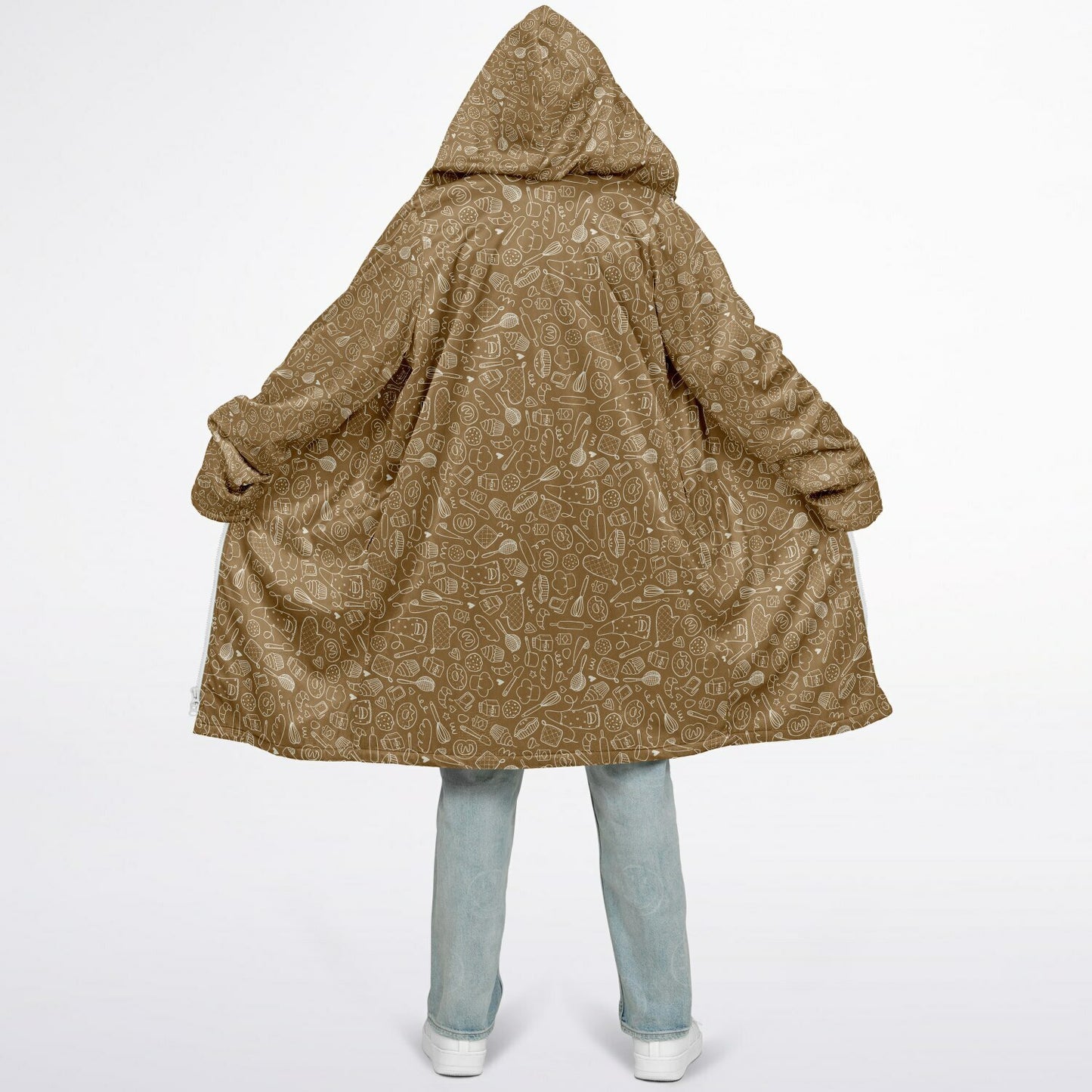 Funny Baking Time Zipper Cloak