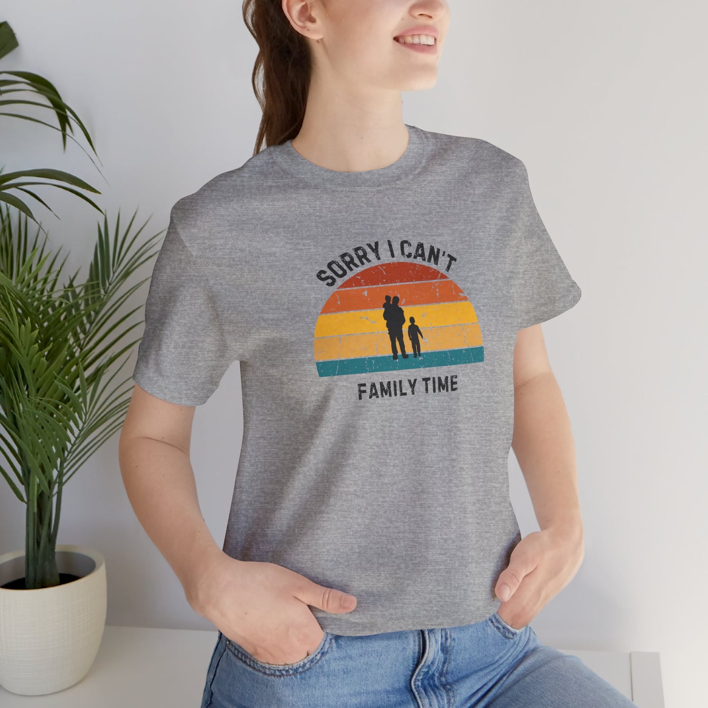 It's Family Time - Dad & Two Kids T-Shirt - Morning Mate Design
