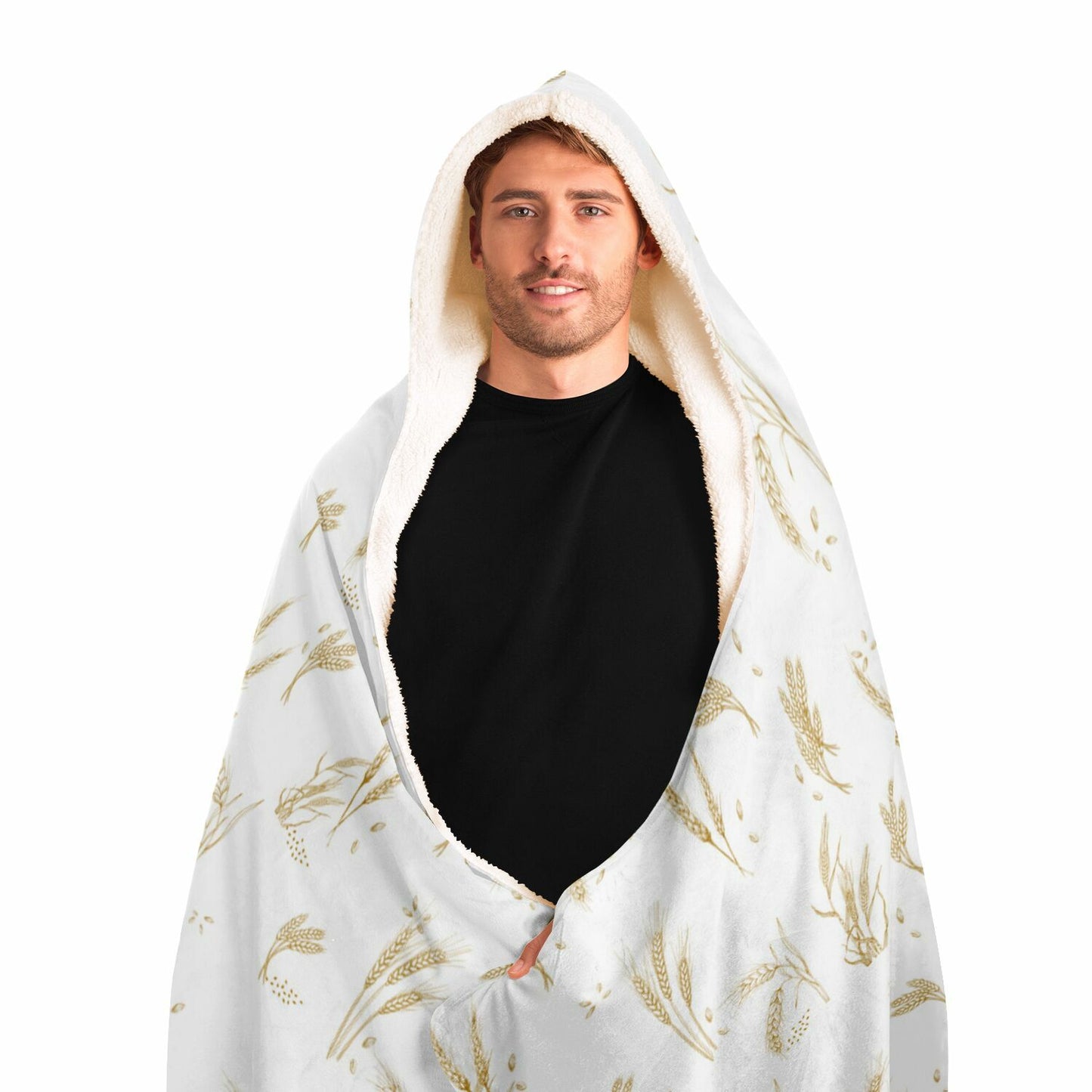Wheat Hooded Blanket