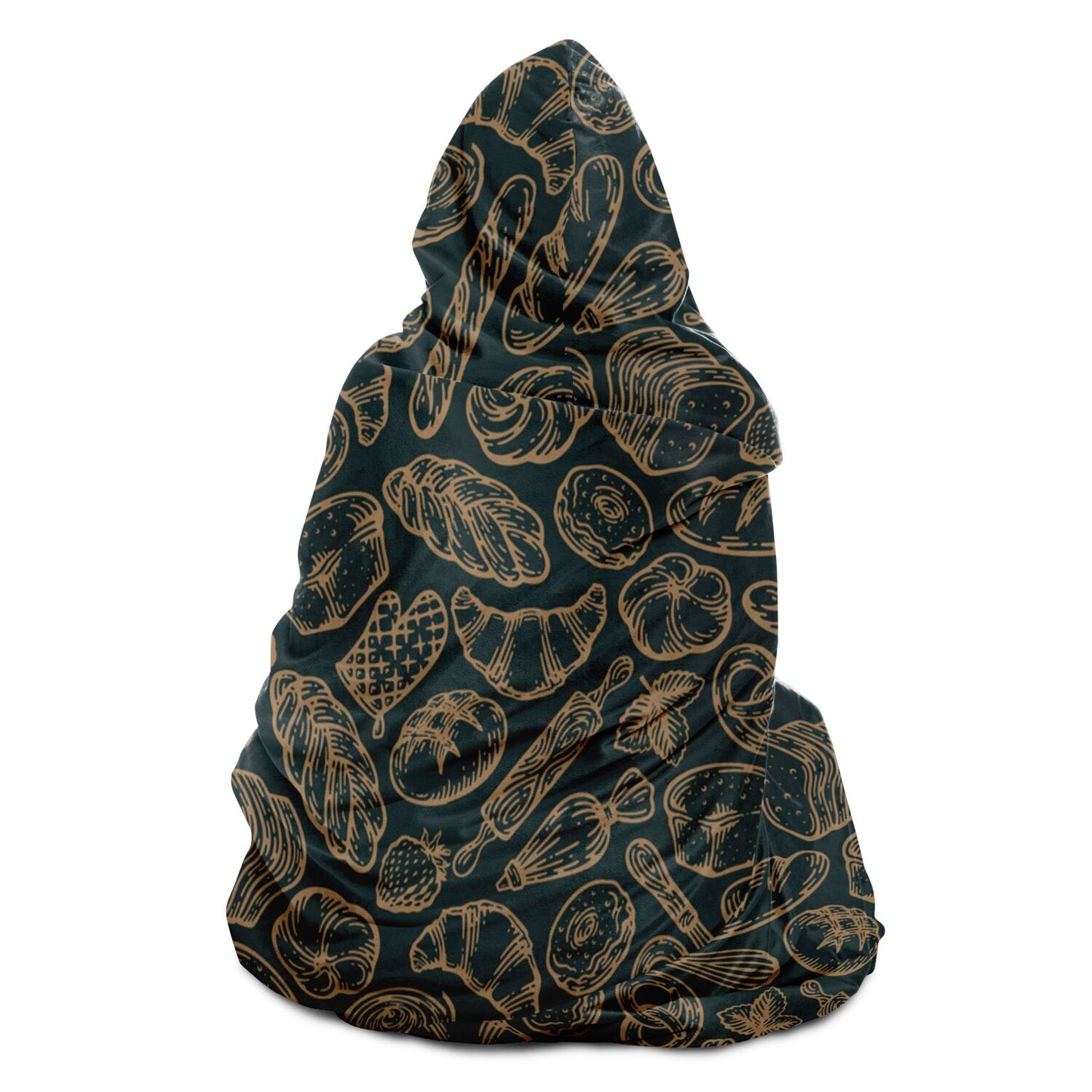 Baking Green Hooded Blanket
