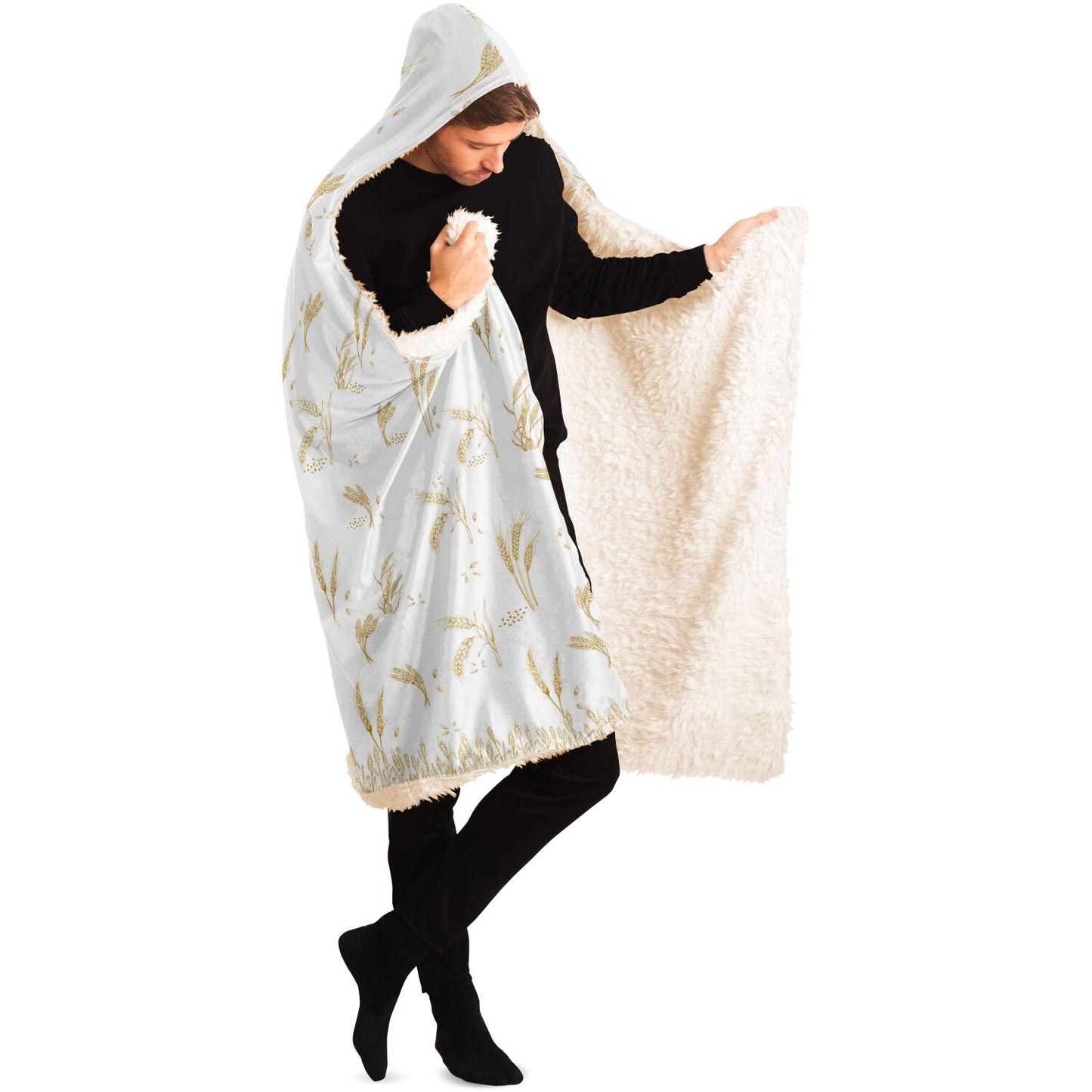 Wheat Hooded Blanket