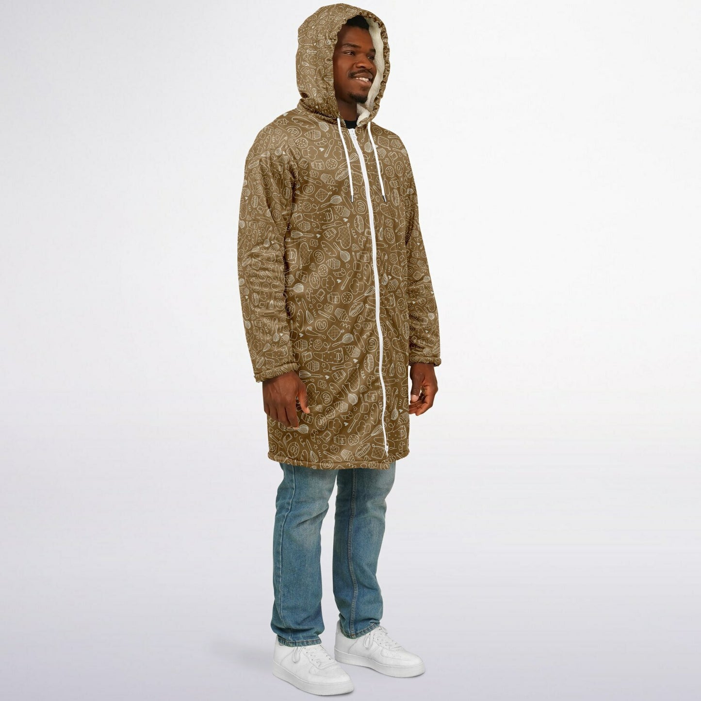 Funny Baking Time Zipper Cloak