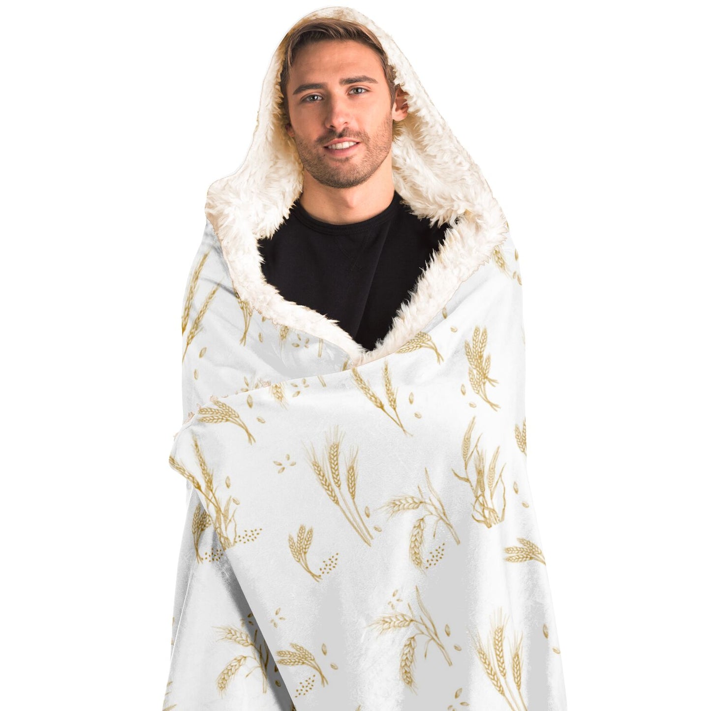 Wheat Hooded Blanket