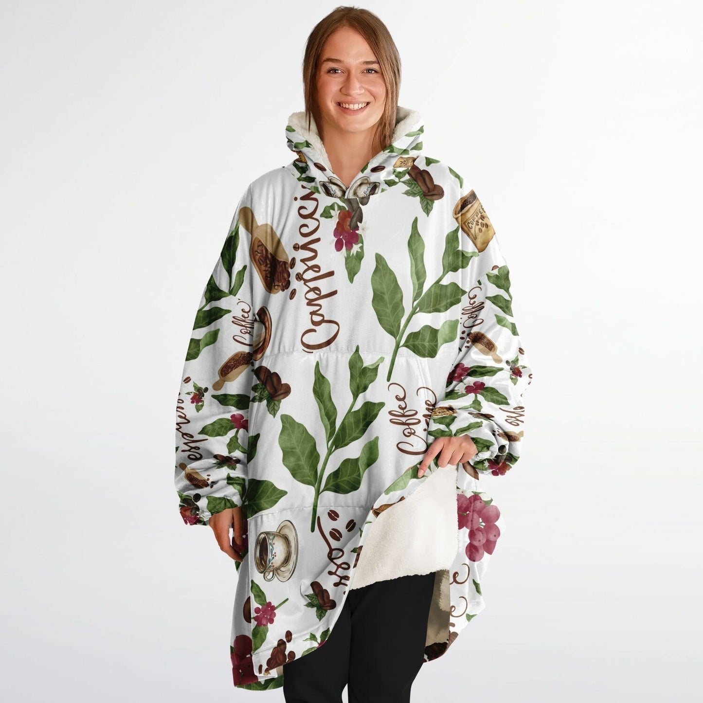 Coffee Leaves Snug Hoodie