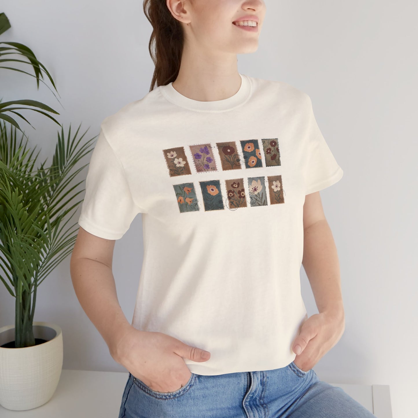 Flower Stamp T-Shirt - Morning Mate Design