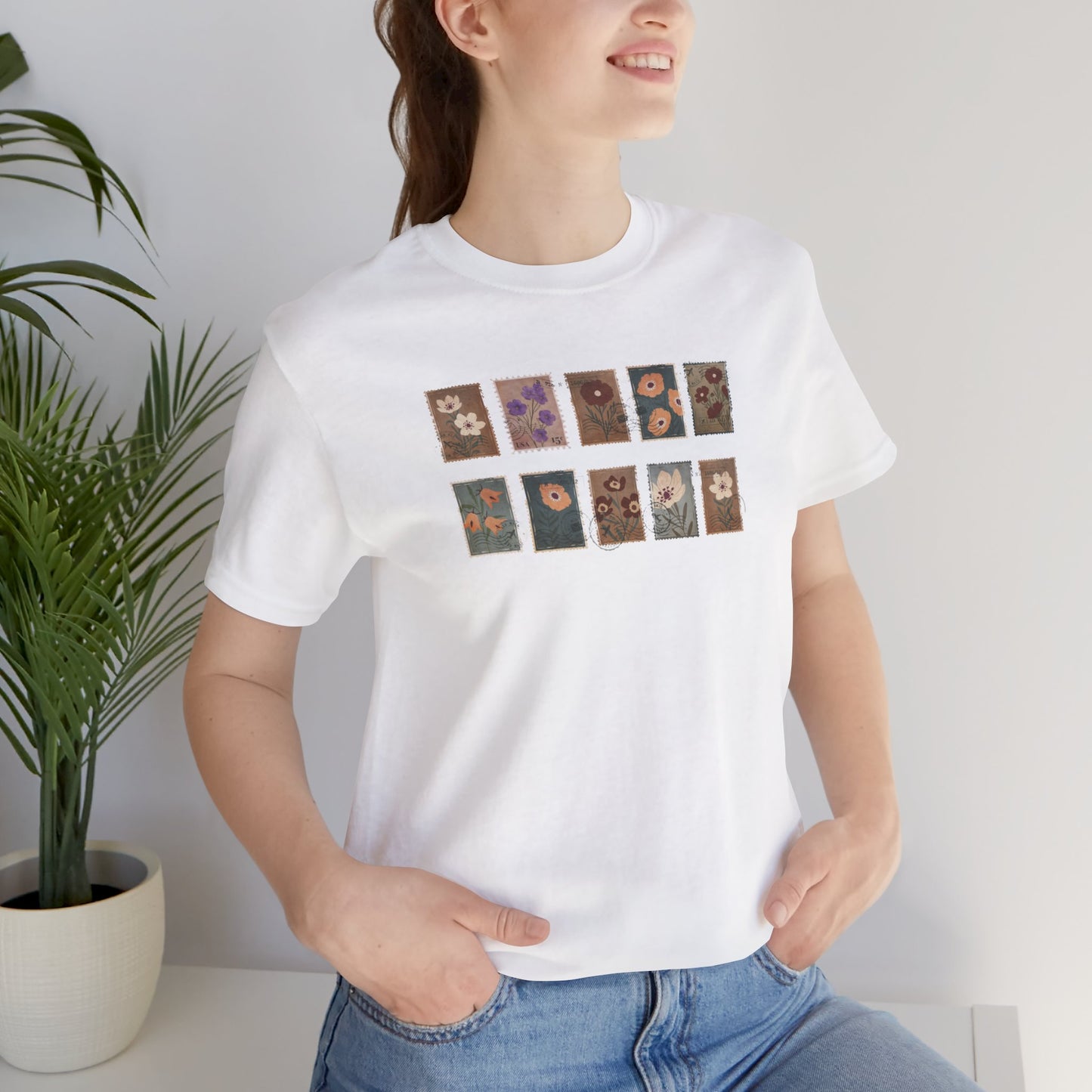 Flower Stamp T-Shirt - Morning Mate Design