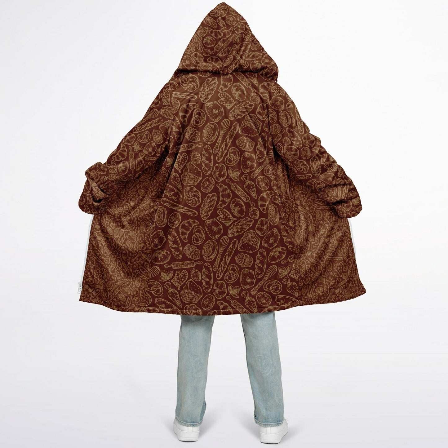 Baking Brown Zipper Cloak
