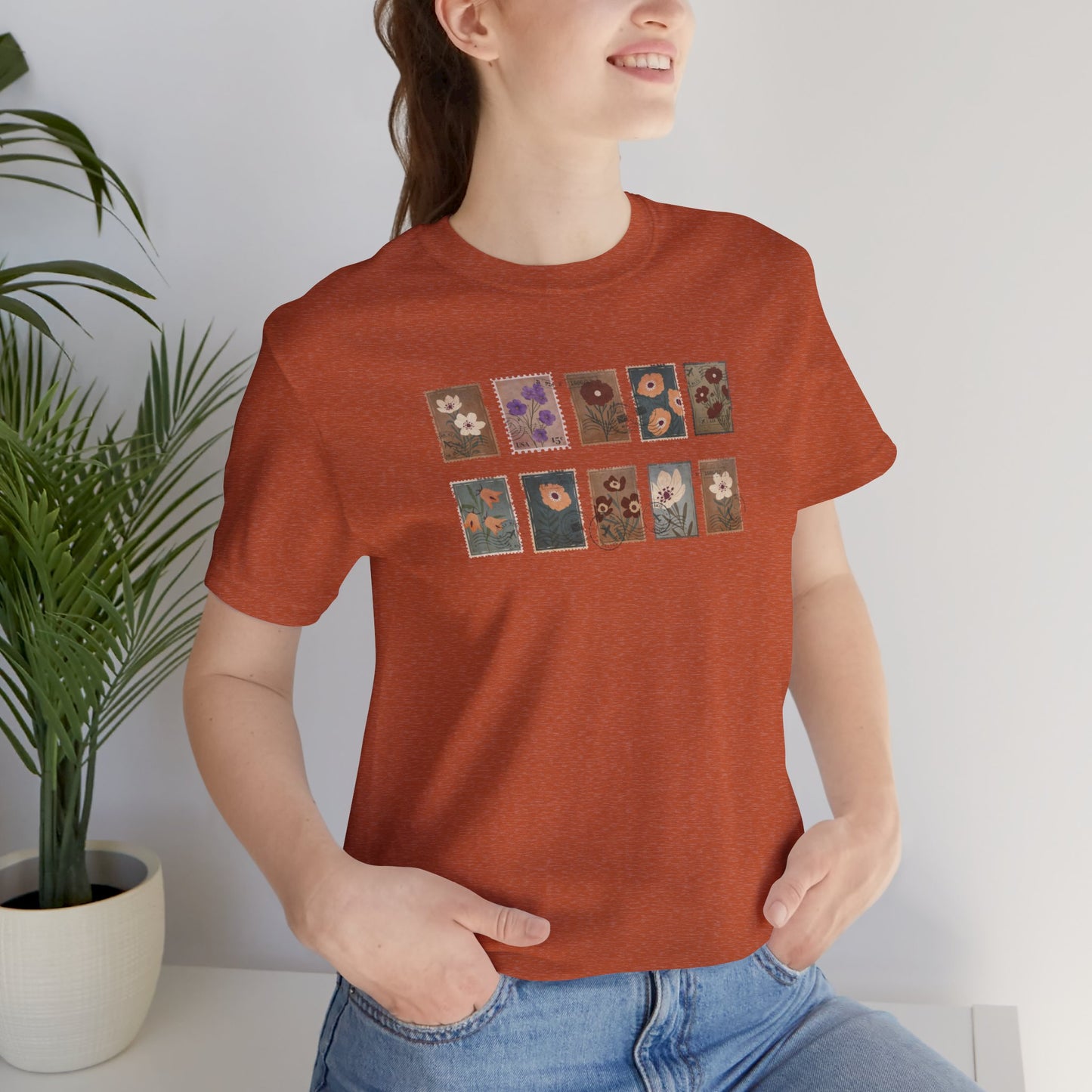 Flower Stamp T-Shirt - Morning Mate Design
