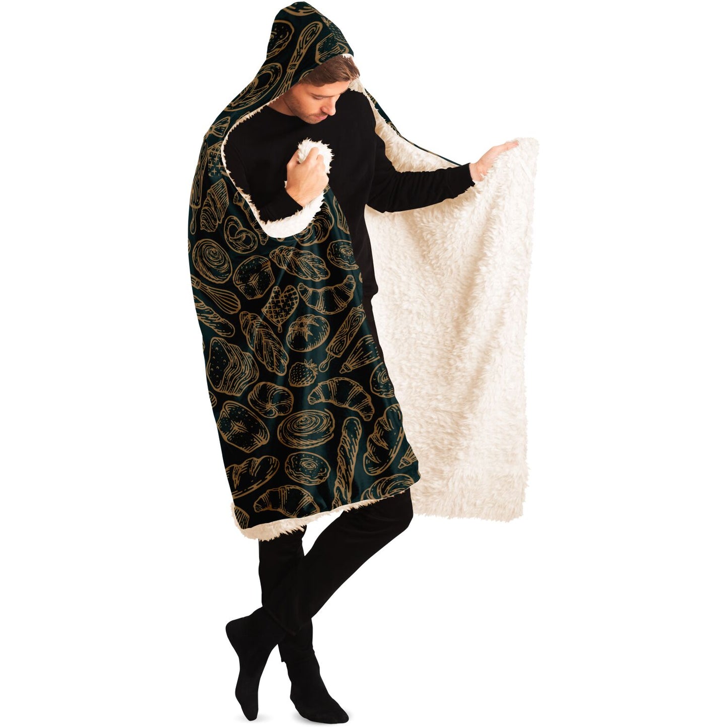 Baking Green Hooded Blanket