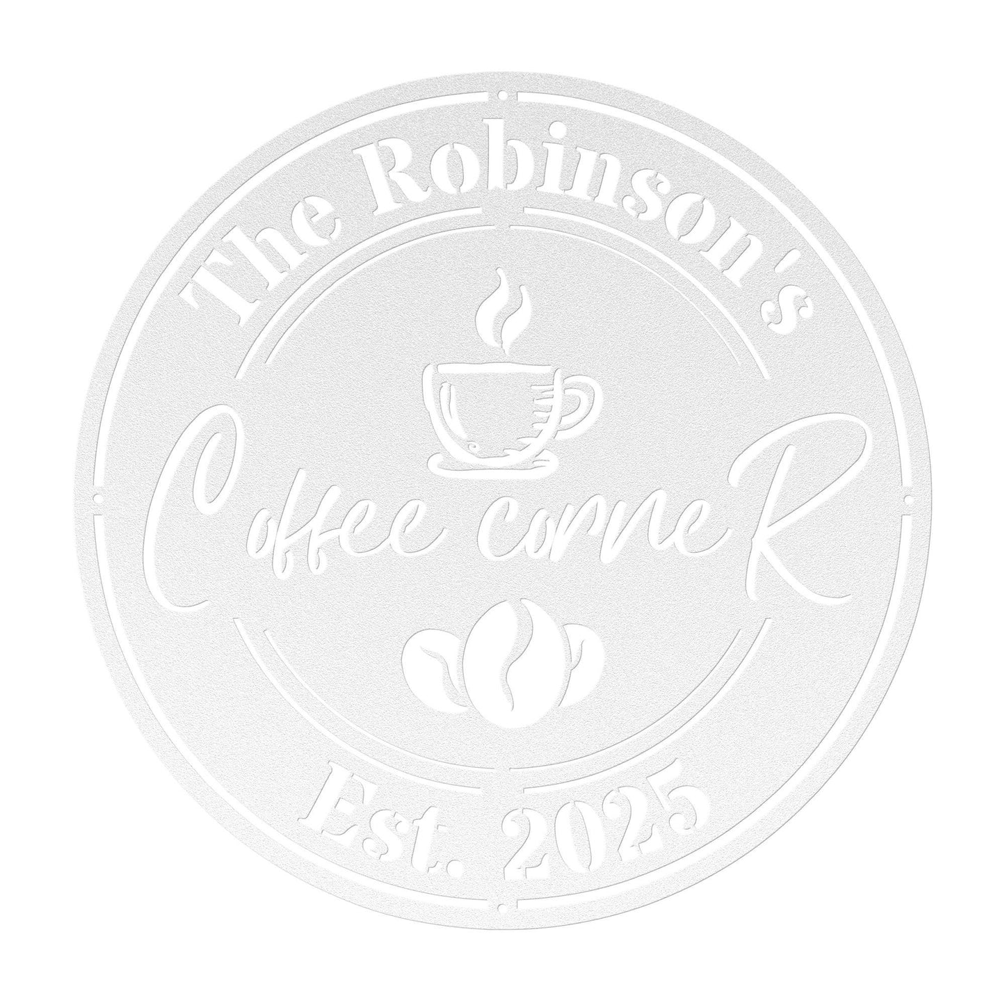 Coffee Corner Metal Sign II - Morning Mate Design