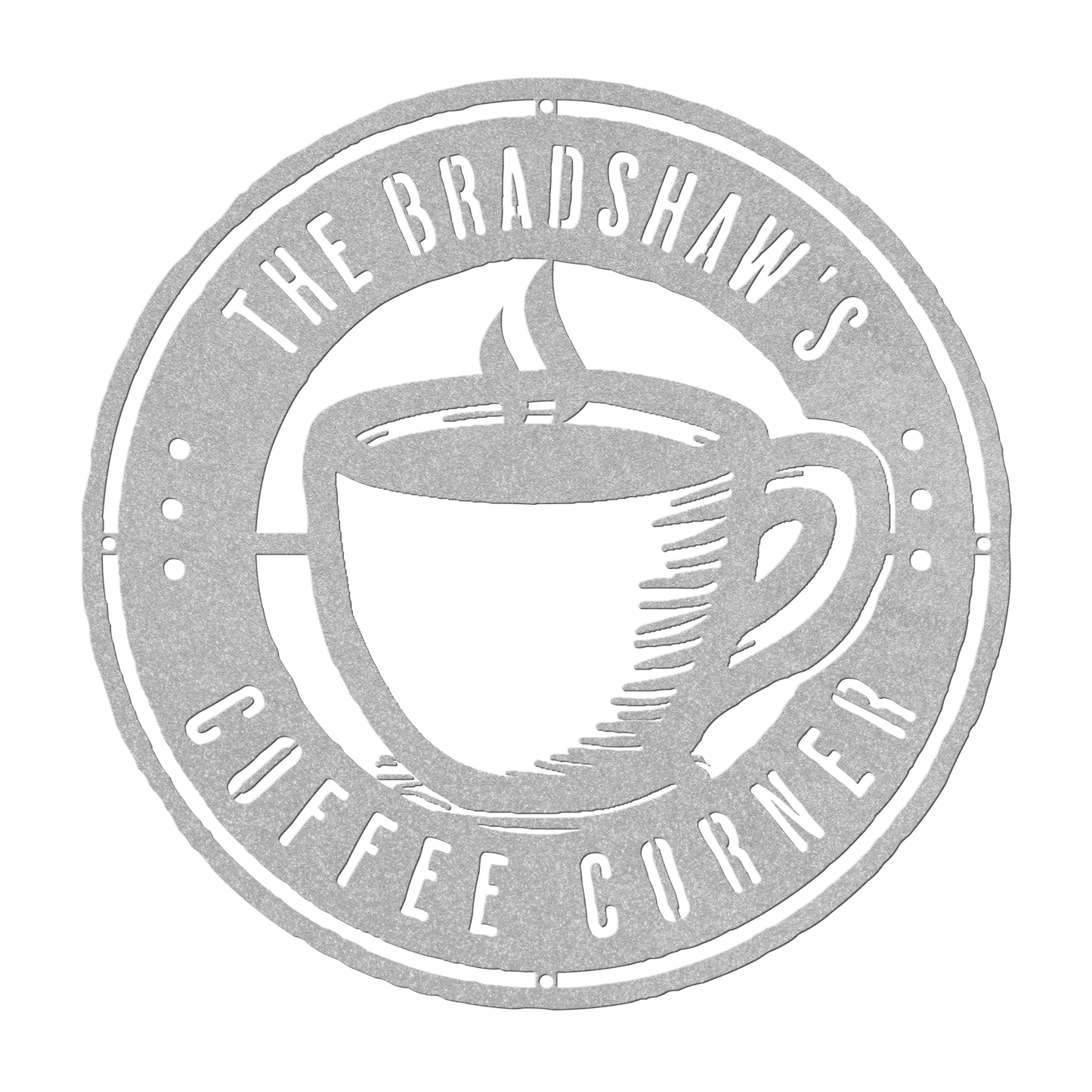 Round Metal Sign V - Morning Mate Design