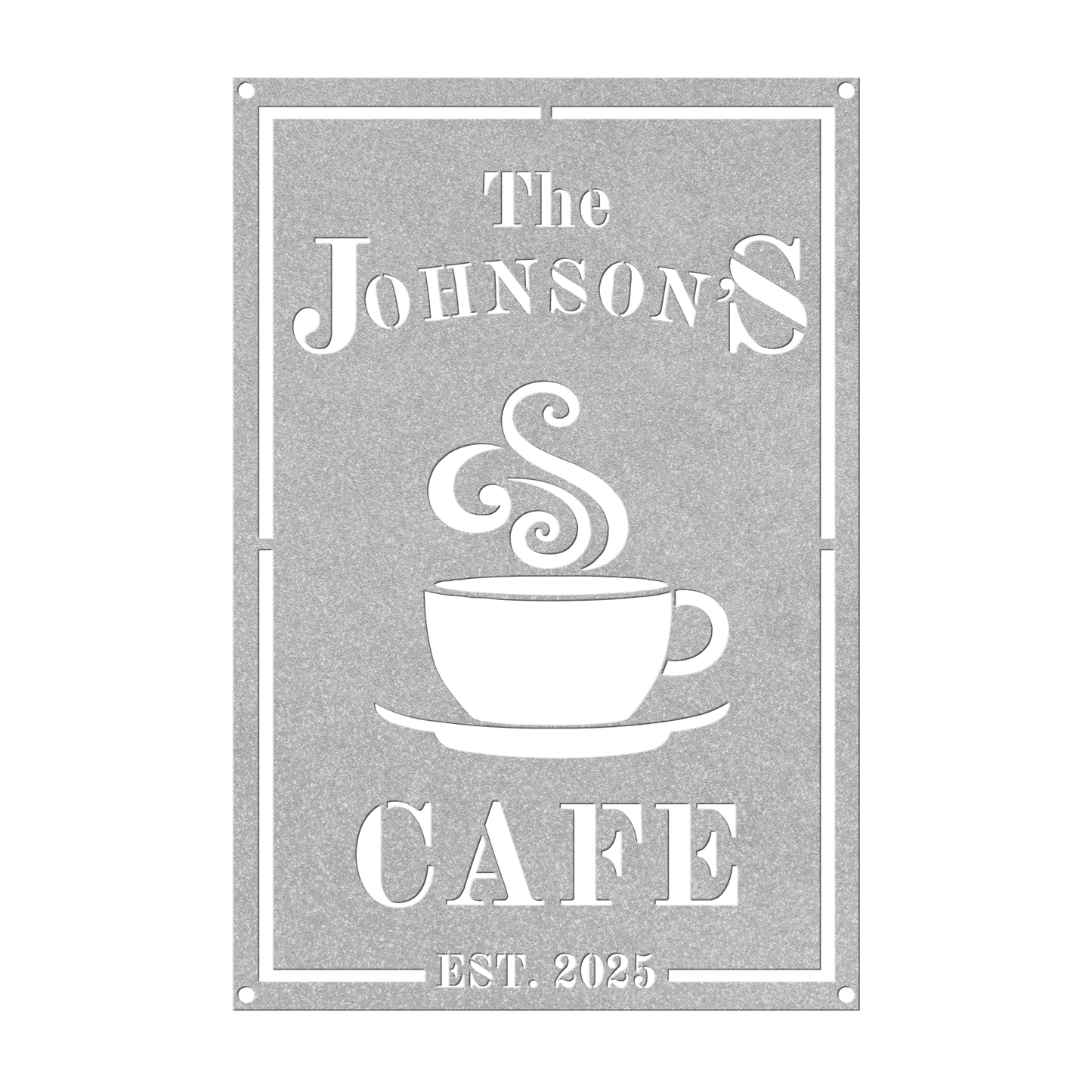 Vertical Coffee Sign II - Morning Mate Design