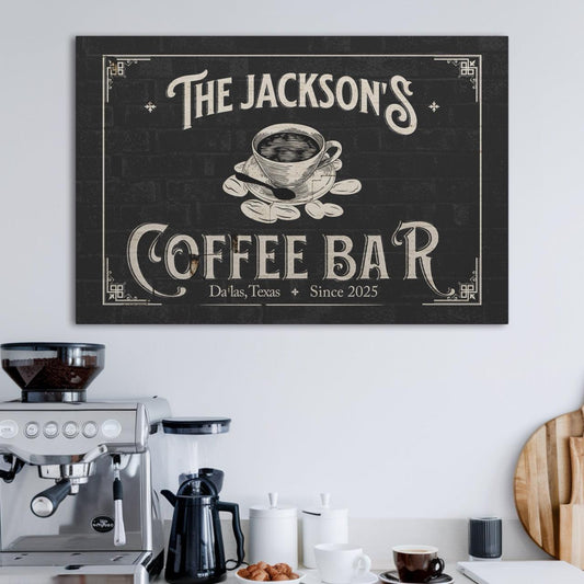 Vintage Coffee Canvas - Morning Mate Design