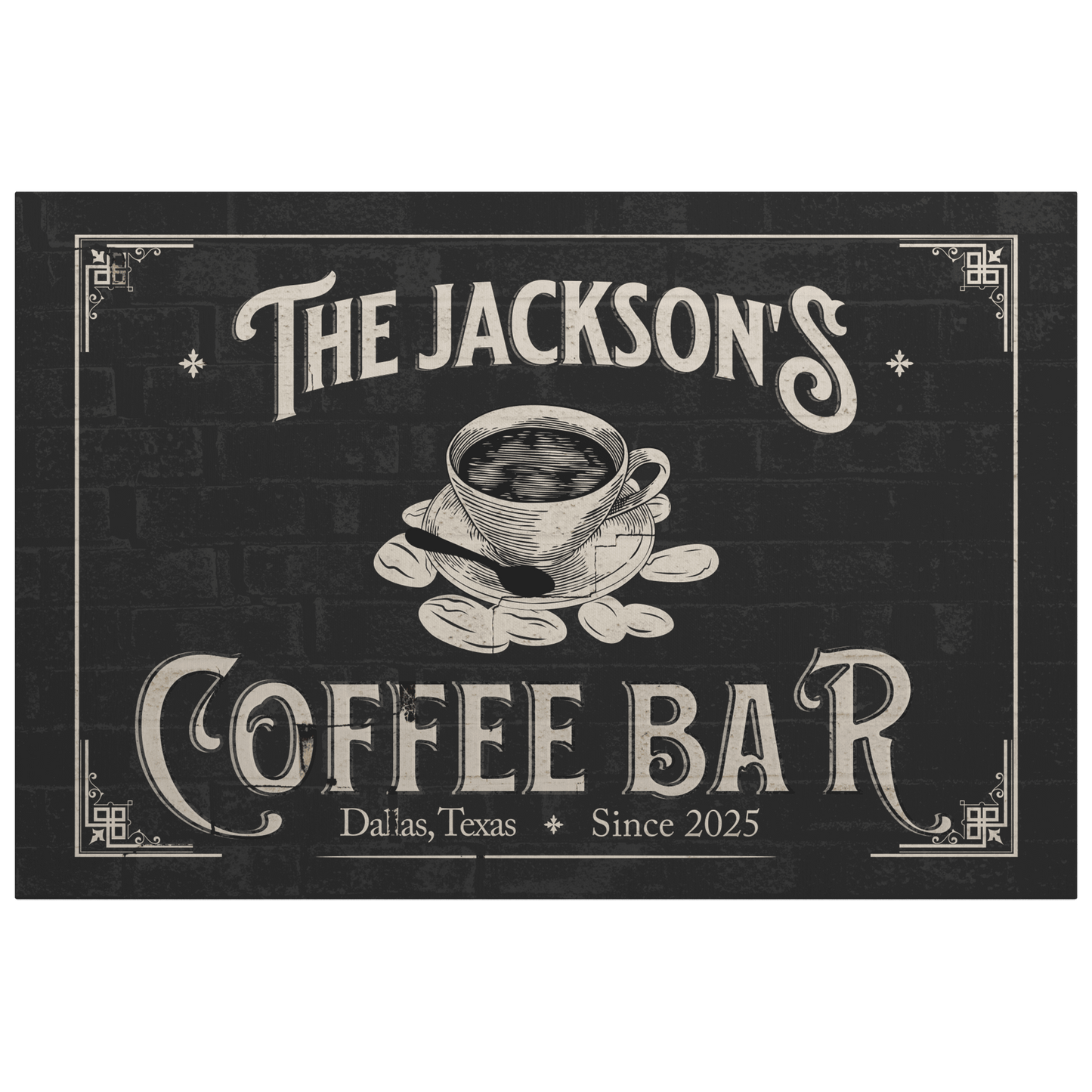 Vintage Coffee Canvas - Morning Mate Design