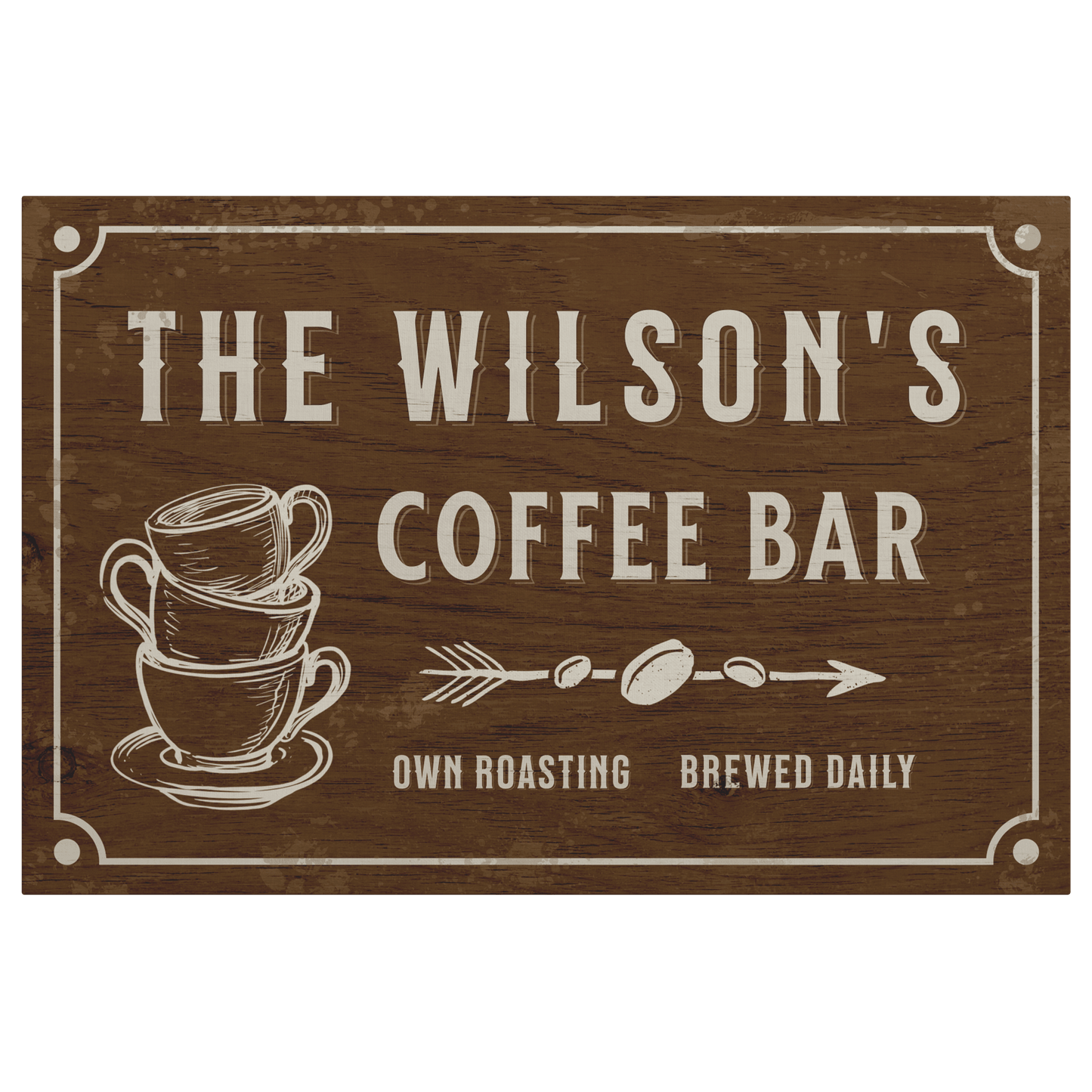 Western Coffee Canvas - Morning Mate Design