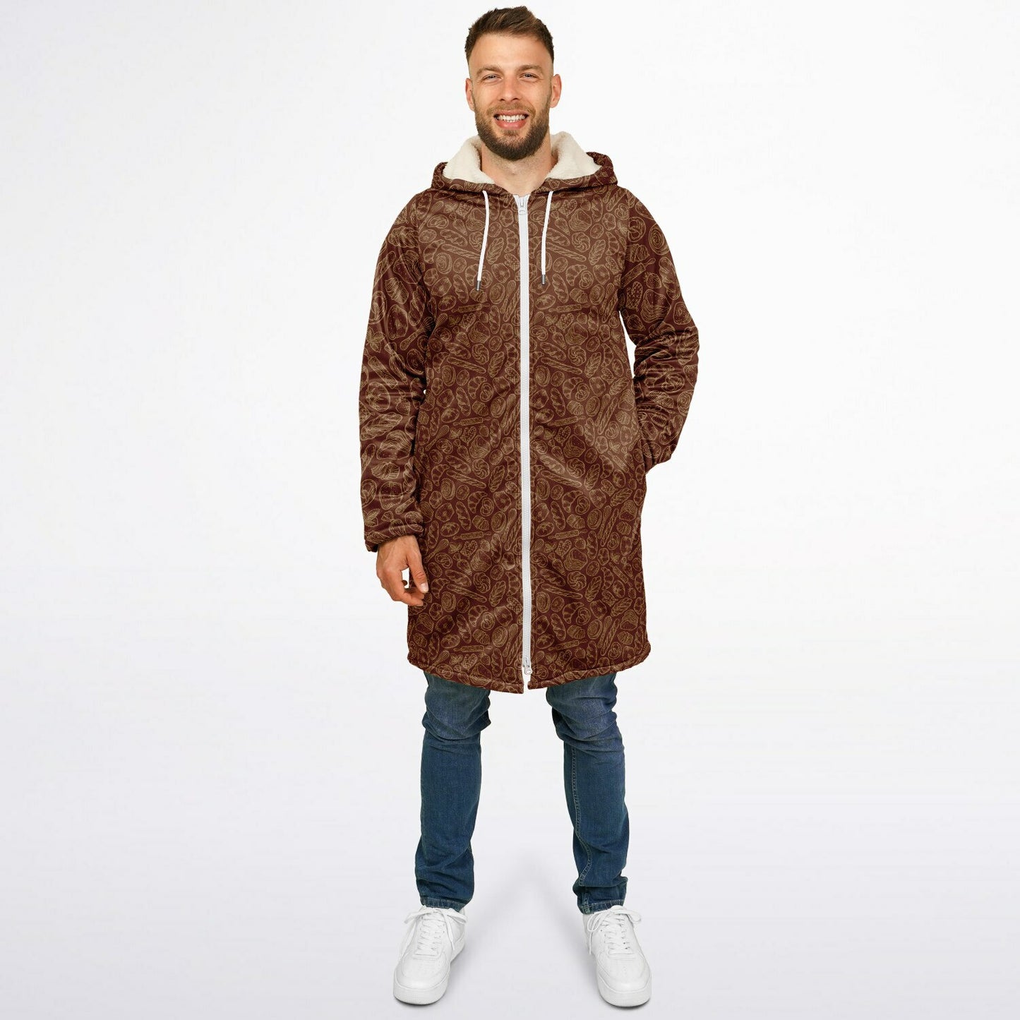 Baking Brown Zipper Cloak