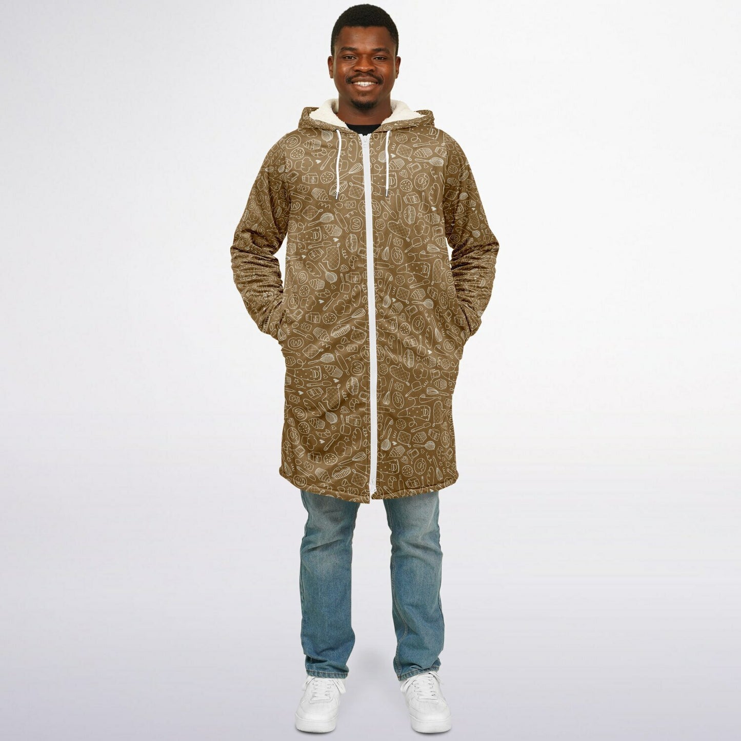 Funny Baking Time Zipper Cloak
