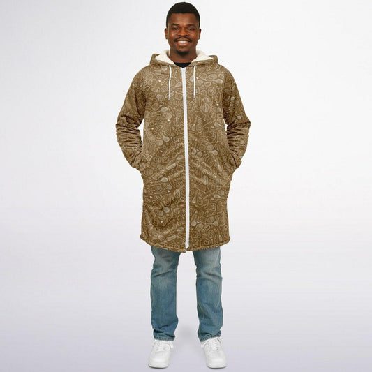 Funny Baking Time Zipper Cloak - Morning Mate Design