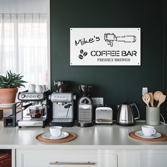 Coffee Metal Sign - Morning Mate Design