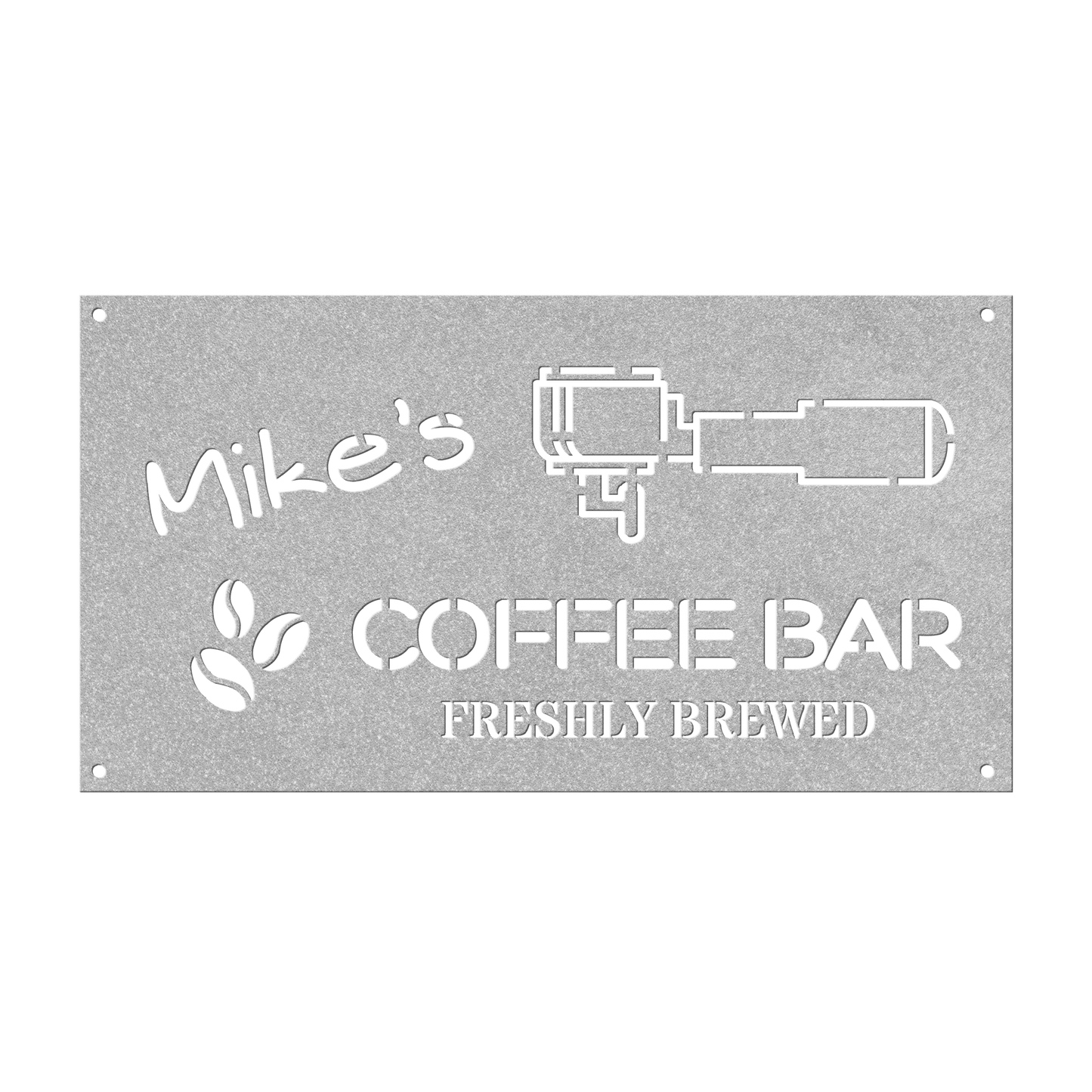 Coffee Metal Sign - Morning Mate Design