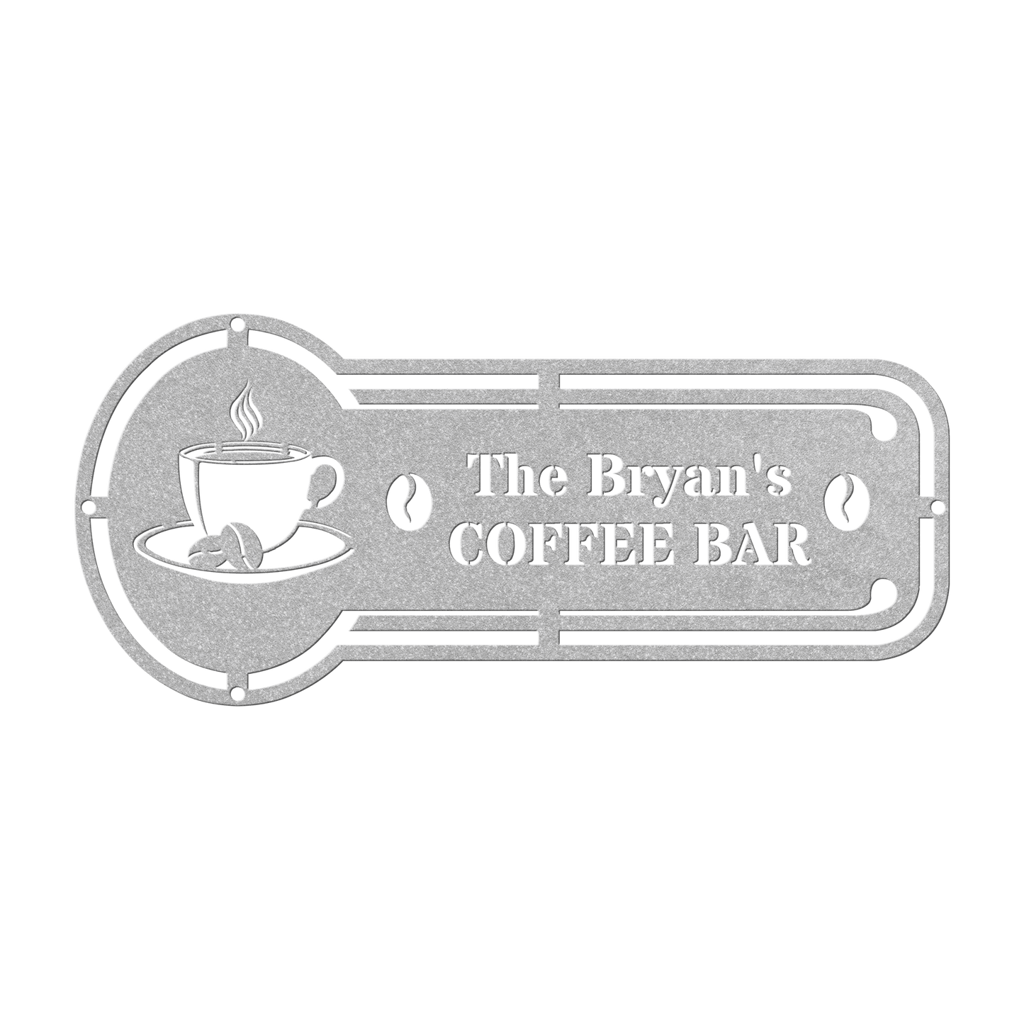 Coffee Key Metal Sign - Morning Mate Design