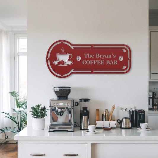 Coffee Key Metal Sign - Morning Mate Design