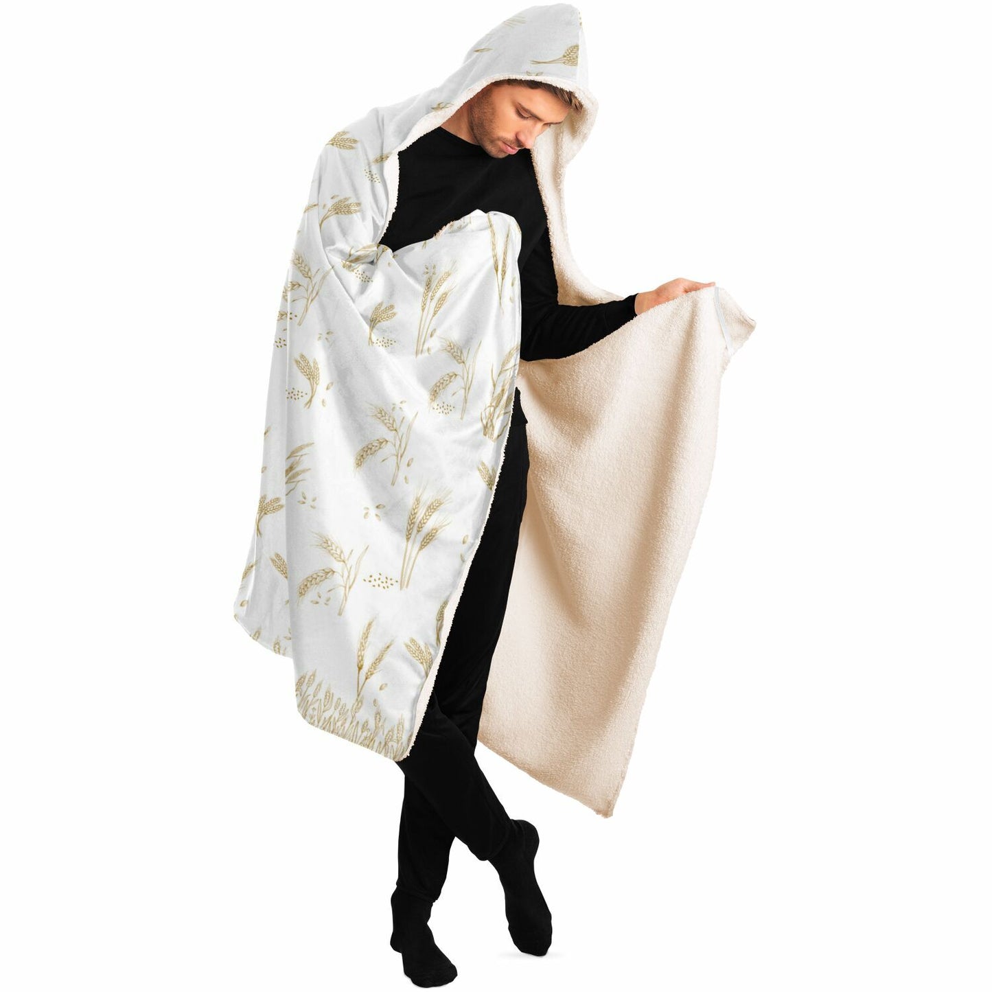 Wheat Hooded Blanket