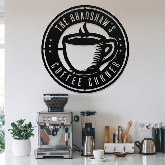 Round Metal Sign V - Morning Mate Design