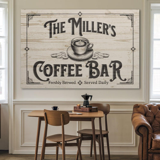 Vintage Coffee Canvas 2 - Morning Mate Design