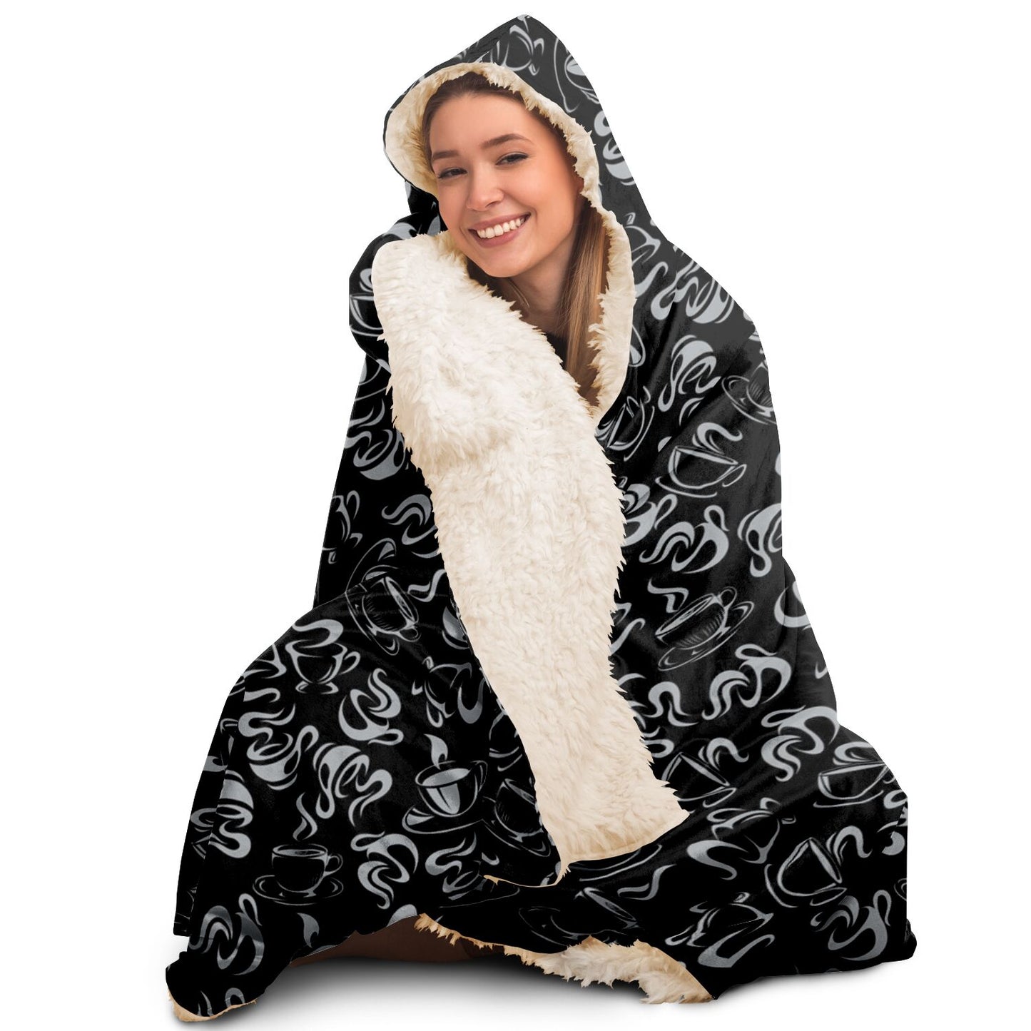 Cup of Coffee Hooded Blanket