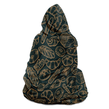 Baking Green Hooded Blanket