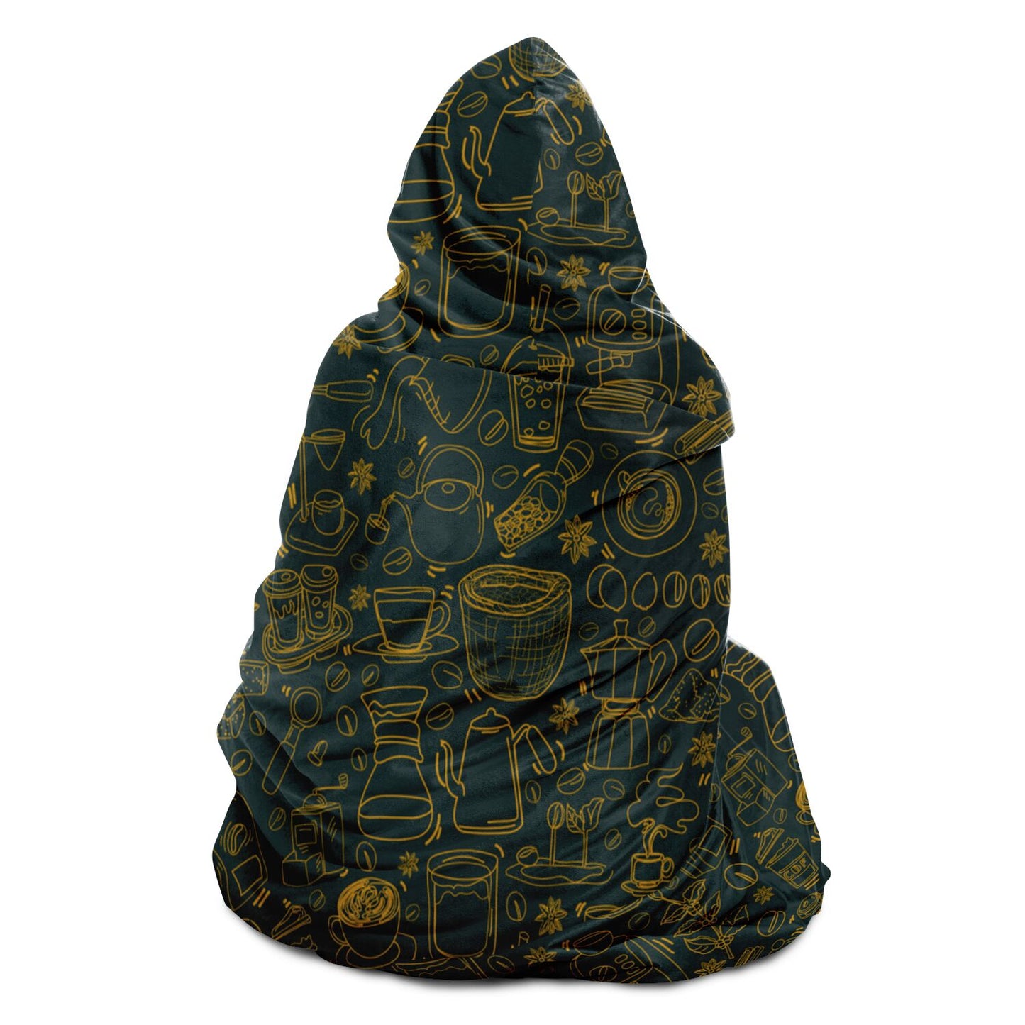 Coffee Jungle Hooded Blanket