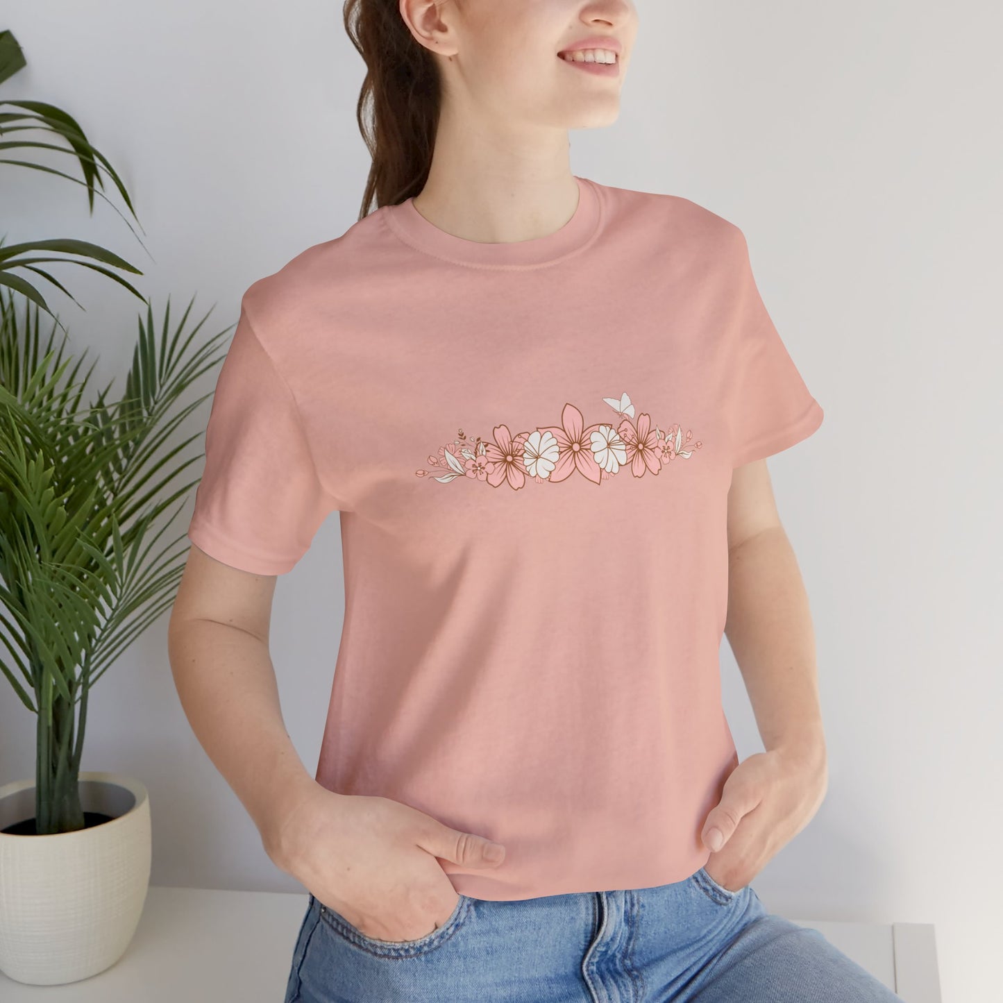 Pink Flowers Tee - Morning Mate Design