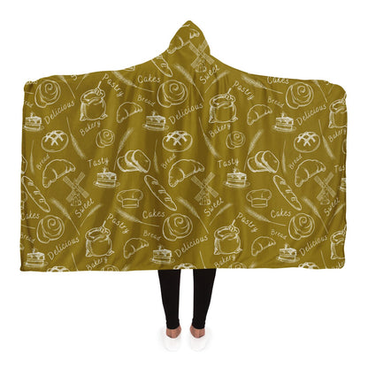 Golden Baking Hooded Blanket