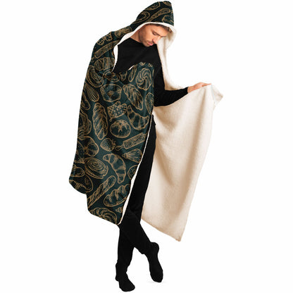 Baking Green Hooded Blanket