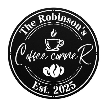 Coffee Corner Metal Sign II