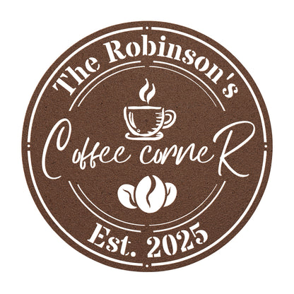 Coffee Corner Metal Sign II