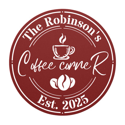Coffee Corner Metal Sign II
