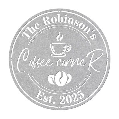 Coffee Corner Metal Sign II
