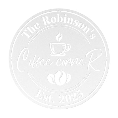 Coffee Corner Metal Sign II