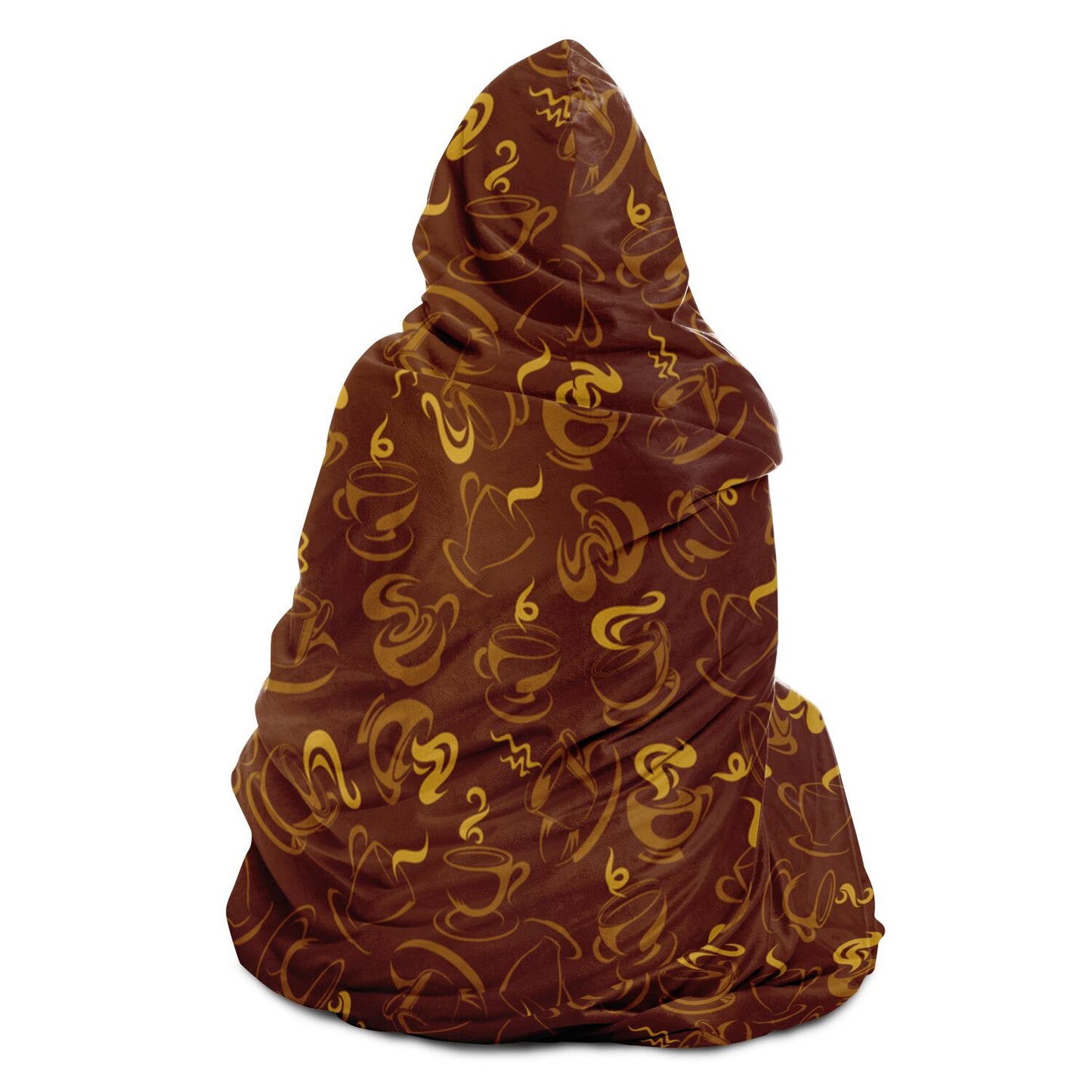 Gold Coffee Hooded Blanket